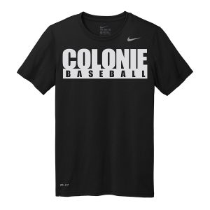Black Colonie Baseball Nike Legend Tee