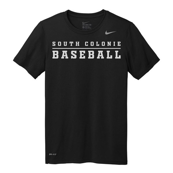 Black/White South Colonie Baseball Youth Nike Legend Tee