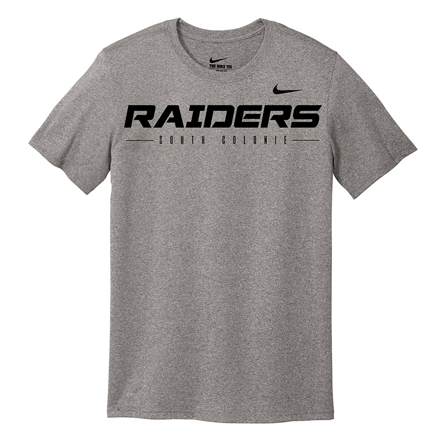 Carbon Heather Raiders South Colonie Youth Nike Legend Tee