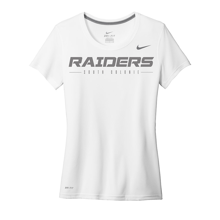 White Raiders South Colonie Ladies Nike Legend Tee
