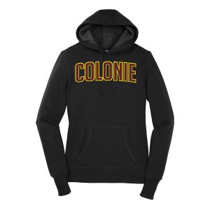 Black Colonie Ladies Sport-Tek Pullover Hooded Sweatshirt