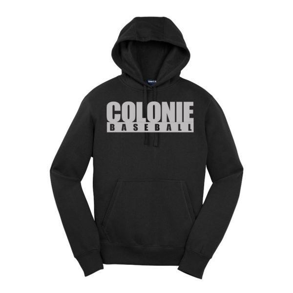 Black Colonie Baseball Sport-Tek Pullover Hooded Sweatshirt