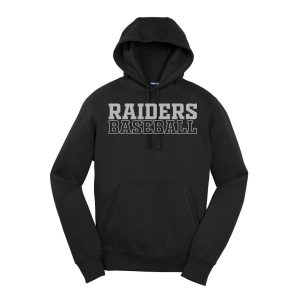 Black Raiders Baseball Youth Sport-Tek Pullover Hooded Sweatshirt