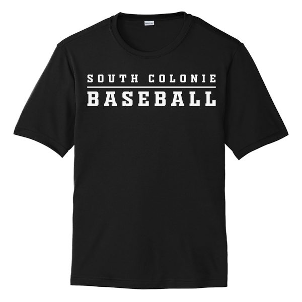 Black South Colonie Baseball Performance Cooling Tee