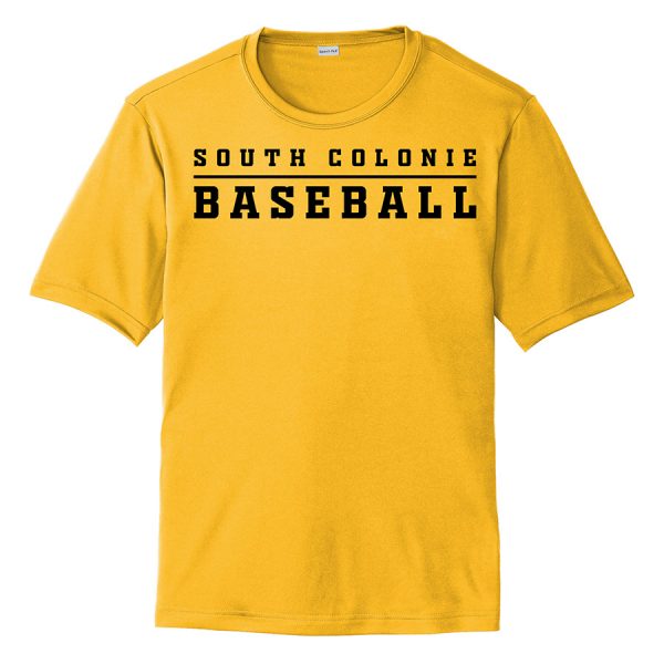 Gold South Colonie Baseball Performance Cooling Tee