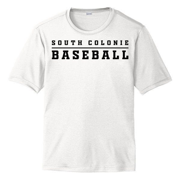 White South Colonie Baseball Performance Cooling Tee