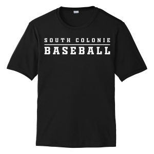 Black South Colonie Baseball Youth Performance Cooling Tee