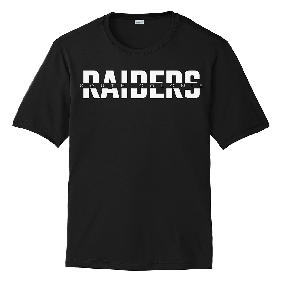 Black South Colonie Raiders Youth Performance Cooling Tee