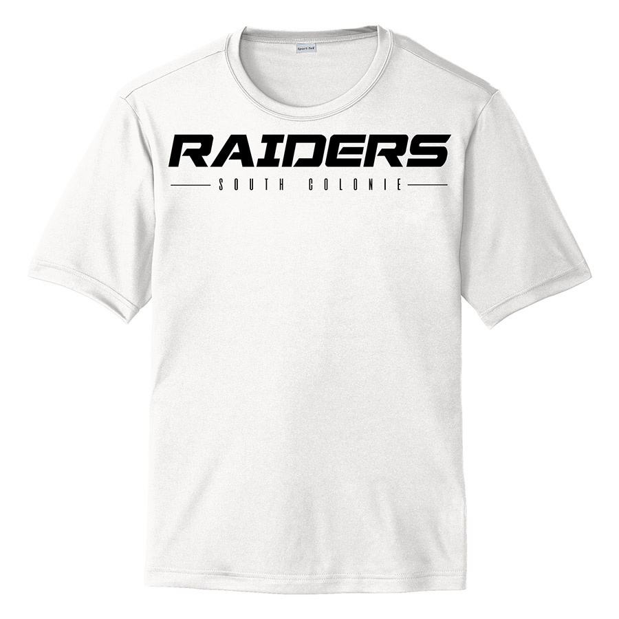 White Raiders South Colonie Youth Performance Cooling Tee