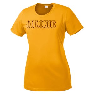 Colonie AllStars Women's Short Sleeve DriFit Shirt Gold