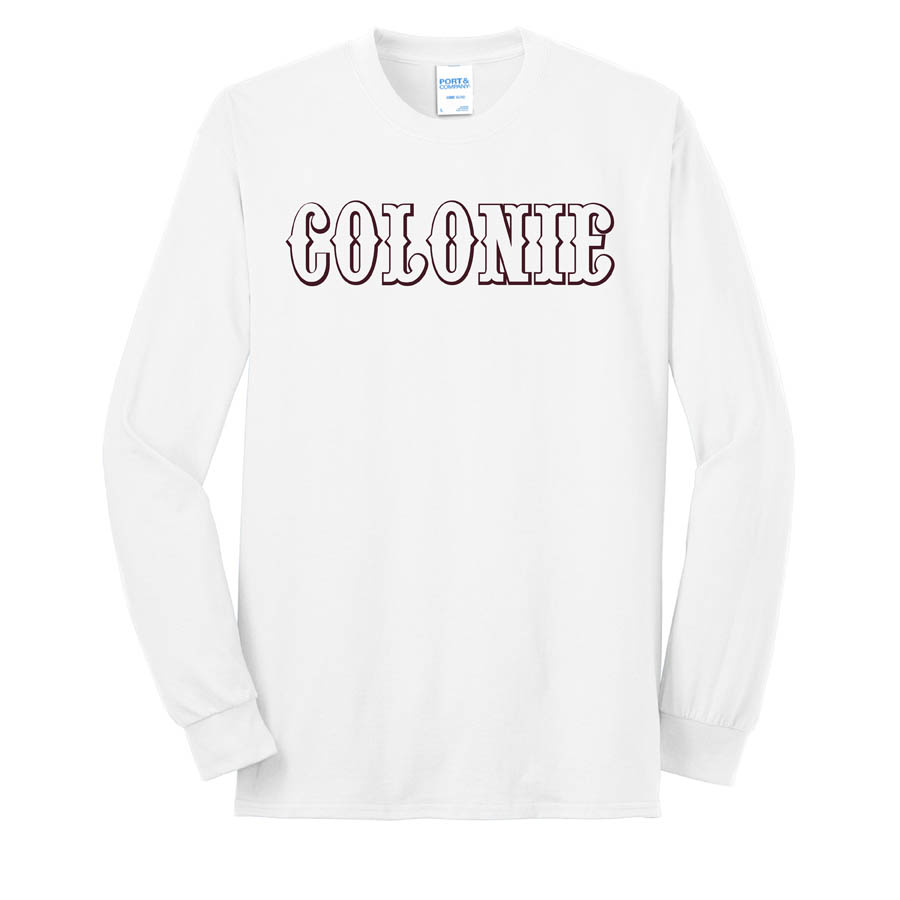 Colonie AllStars Youth Long Sleeve Shirt White