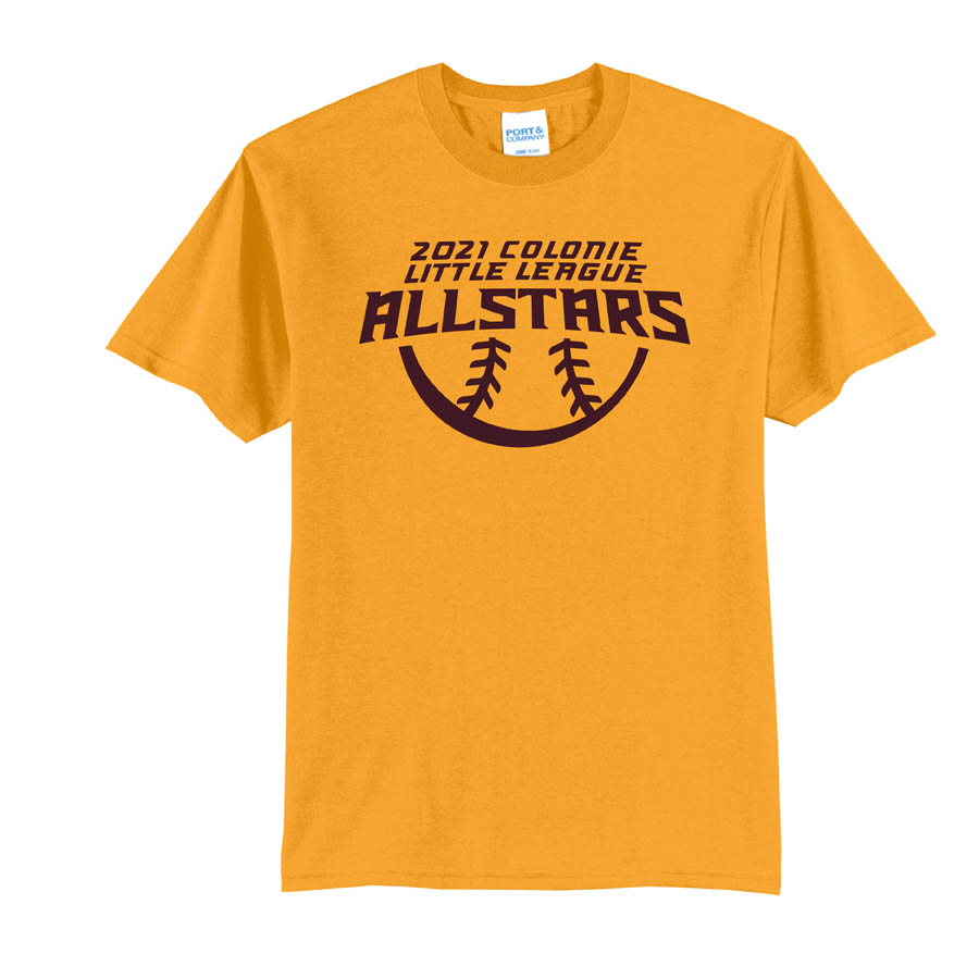 2021 AllStars Short Sleeve 50/50 Blend Shirt Gold