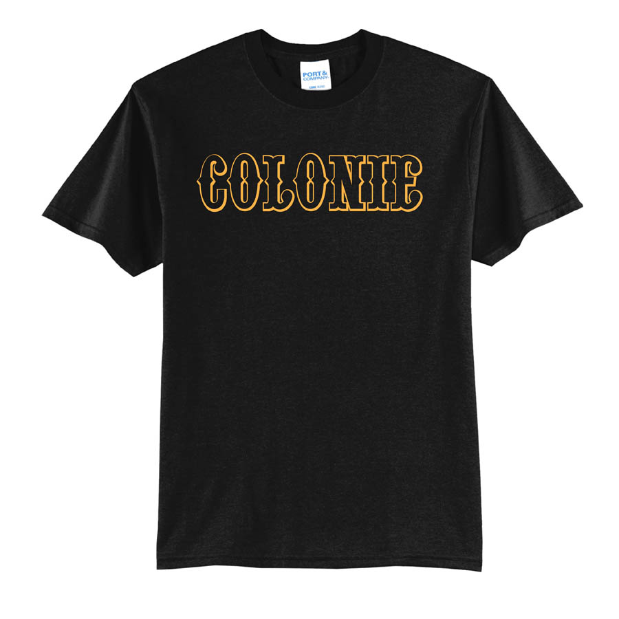 Colonie AllStars Short Sleeve 50/50 Blend  Shirt Black