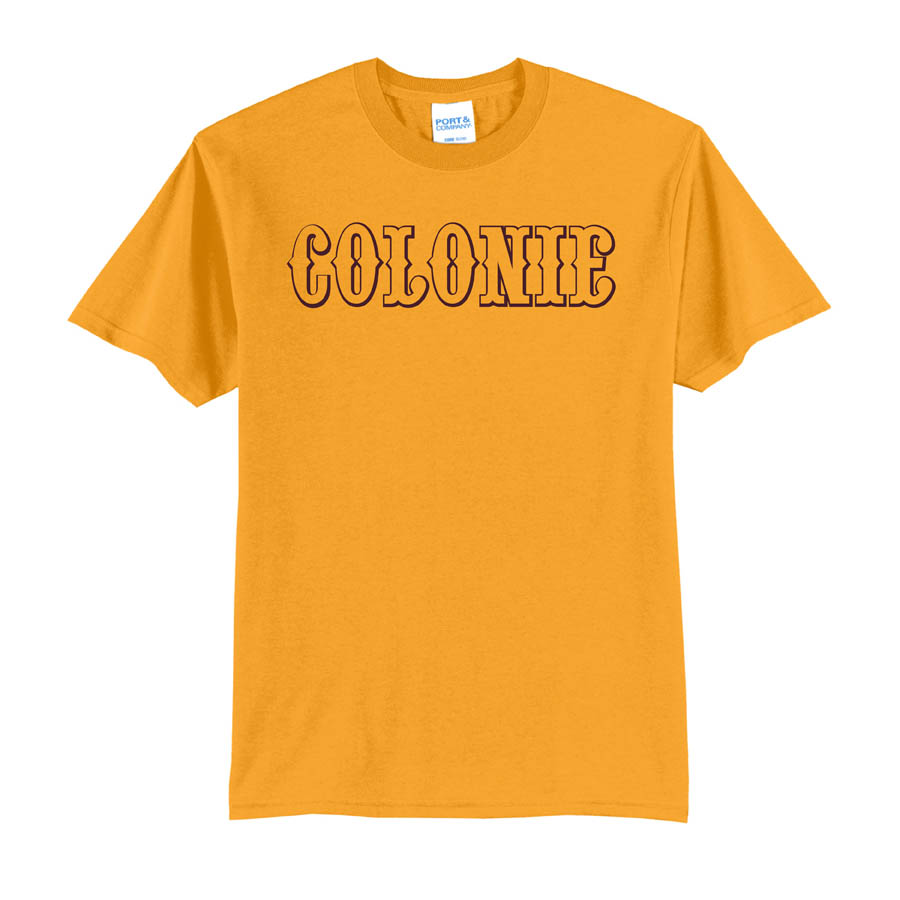Colonie AllStars Short Sleeve 50/50 Blend  Shirt Gold