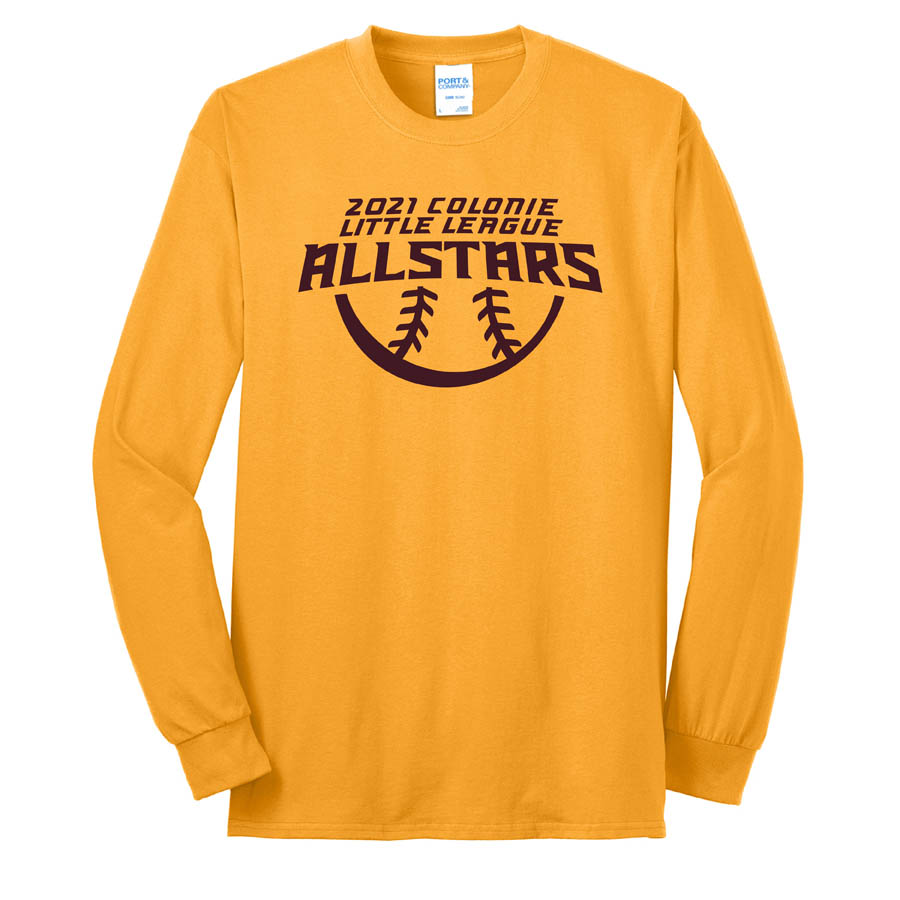 2021 AllStars Long Sleeve 50/50 Blend Shirt Gold