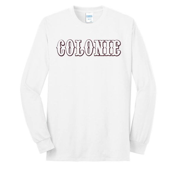 Colonie AllStars Long Sleeve 50/50 Blend Shirt White