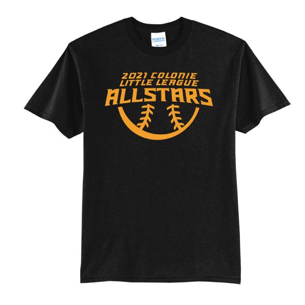2021 AllStars Youth Short Sleeve 50/50 Blend Shirt Black