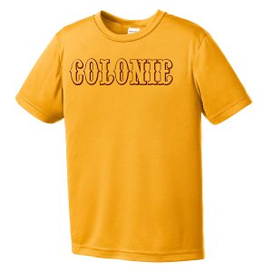 Colonie AllStars Youth Short Sleeve DriFit Shirt Gold