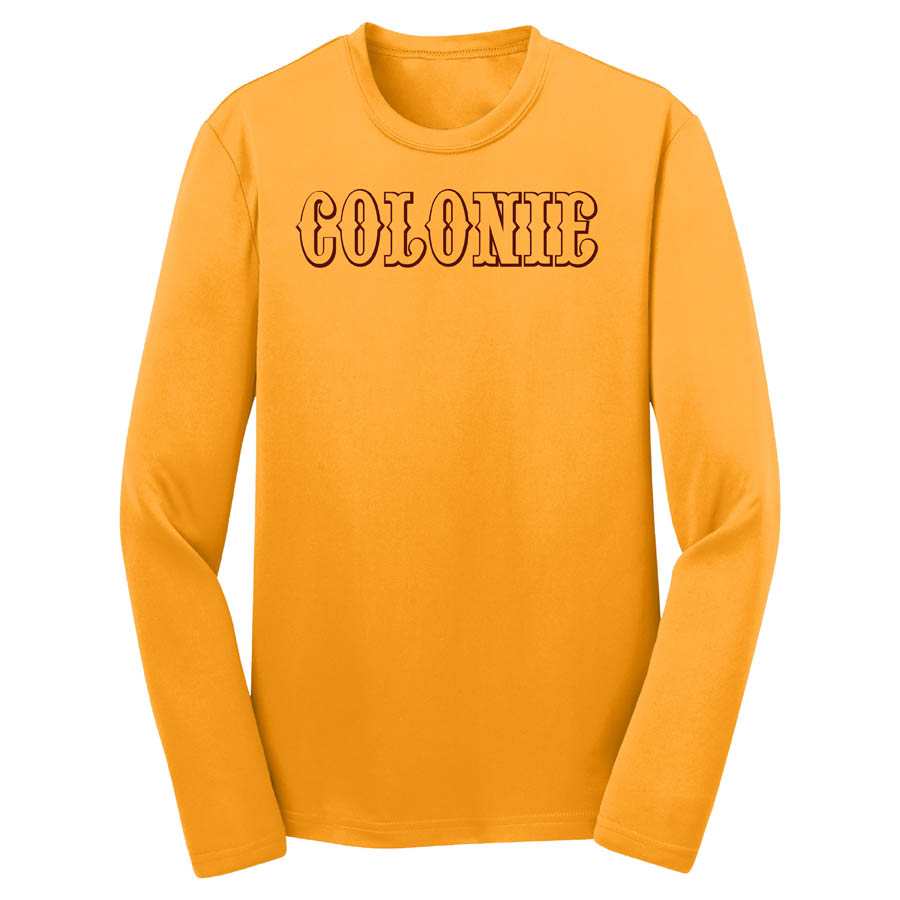 Colonie AllStars Youth Long Sleeve DriFit Shirt Gold