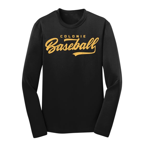 Dugout Youth Long Sleeve Performance Tee Black